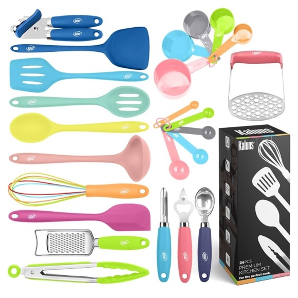 Kaluns kitchen silicone utensils. 24pcs - Picture 1 of 1